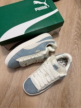 NWT Womens Puma SUEDE XL DENIM Sneaker Size 8.5